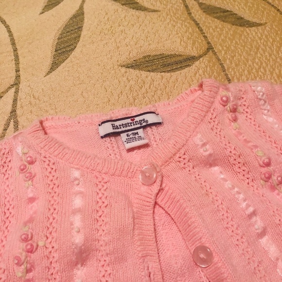 Pink button down sweater from Hartstrings - Picture 3 of 8